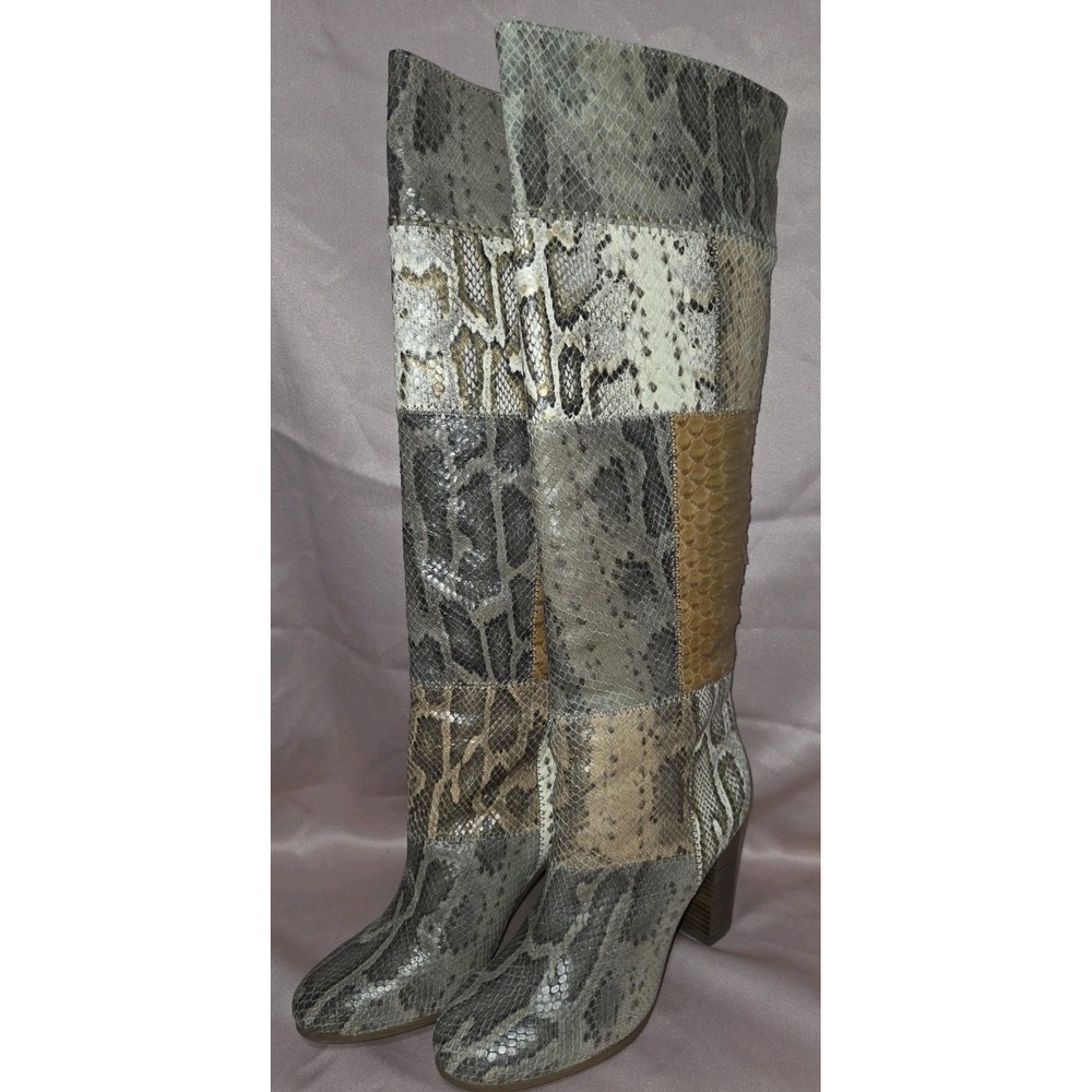 Coach Women's 'Trudie' Man-Made Python Style Women's Boots Size 6.5B
